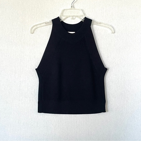 Aritzia Wilfred New Halter Tank in Black - Picture 3 of 9